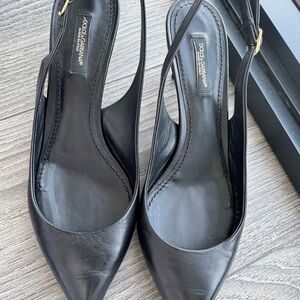 Dolce & Gabbana Women's Black Slingback Shoes